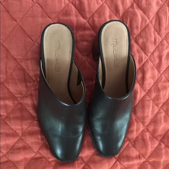 Madewell Black Leather Mules - Picture 3 of 4